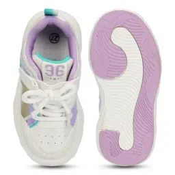Truffle Collection Kids White & Purple Sneakers image 4