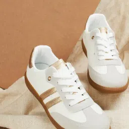 Ginger by Lifestyle Women's Gold Sneakers-picture-43