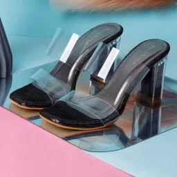 Louis Stitch Women's Jet Black Casual Sandals-image-73