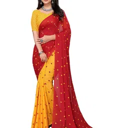 Moda Rapido Polka Dots Printed Saree-image-25