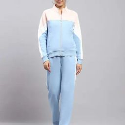 Monte Carlo Blue & Pink Regular Fit Colour-Block Tracksuits-picture-27