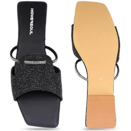 Hoversoul Women's Tulum Coal Black Sandals image 5