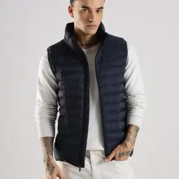 Calvin Klein Jeans Navy Regular Fit Quilted Jacket image 5