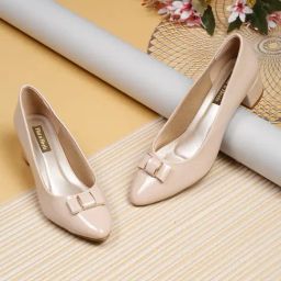 Flat N Heels Women's Beige Casual Pumps-picture-11