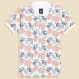 Allen Solly Junior Boys Floral Printed Polo Collar Short Sleeves Cotton Blend T-Shirt-picture-45