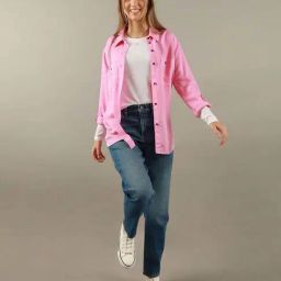 American Eagle Outfitters Pink Regular Fit Shirt-picture-48