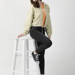 Wrangler Beige Cotton Front-Open Hoodie image 4