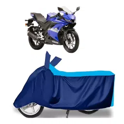 Auto Pearl Two Wheeler Cover for Yamaha YZF R15S - Cyan, Blue-picture-38