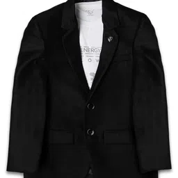 CAVIO Cotton Full Sleeves Solid Blazer With Stones Embellished Tee - Black-picture-12