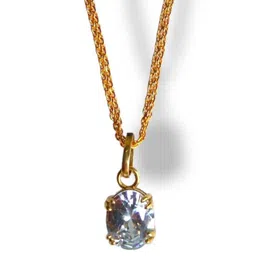 VANISHREE WORLD Gold-Plated Oval Pendants with Chains-picture-38
