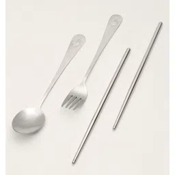 Yamama 4 Grid Insulated Stainless Steel Lunch Box With Separate Bowl With Lid - Dark Blue image 4