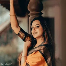 KSALIYA Yellow Silk Blend Sarees image 4