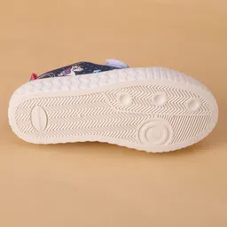 Cute Walk by Babyhug Velcro Closure Casual Shoes with Rainbow Theme Print - Navy Blue image 5