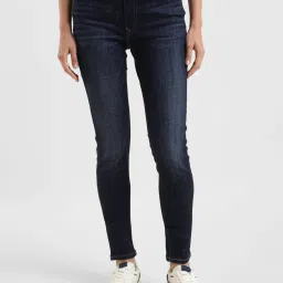 levi's Women's 711 Blue Skinny Fit Mid Rise Jeans image 1