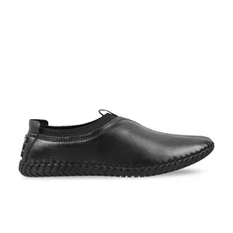 Mochi Men Black Leather Driving Shoes image 3