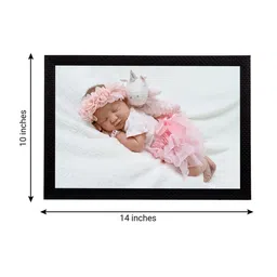 eCraftIndia White & Pink Cute Baby Satin Matt Textured UV Wall Art Painting image 4