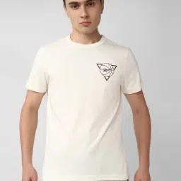 Reebok White Cotton Slim Fit Printed T-Shirt-image-61