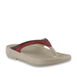 NEOZ W SPARKLE Warm Grey Flip Flops image 3