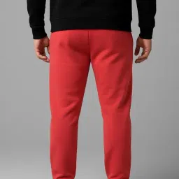 Mack Jonney Pink Fleece Regular Fit Solid Trackpants image 2