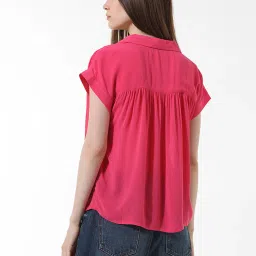 Only Pink Viscose Regular Fit Shirt image 3