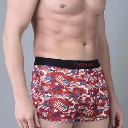 Dollar Bigboss Assorted Cotton Regular Fit Printed Trunks - Pack Of 2 image 3