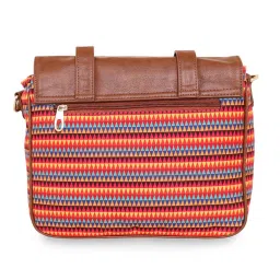 Sabhyata Multicolor Printed Medium Cross Body Bag image 3