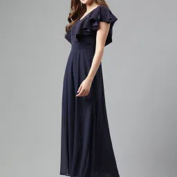 Latin Quarters Navy Regular Fit Maxi Dress image 3