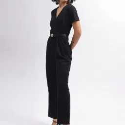 Centrestage Black Maxi Jumpsuit image 3