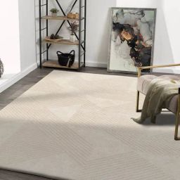Obsessions Cream Solid Machine Made Carpet - Medium-picture-23