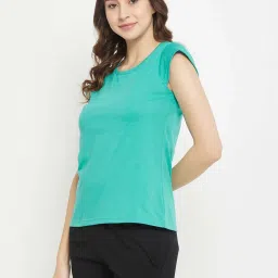 Clovia Green T-Shirt image 3