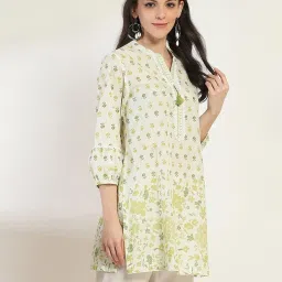 Rangriti Green Printed Kurti image 3