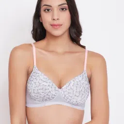 Clovia Grey Non Wired Padded T-Shirt Bra-image-32