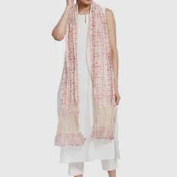 Fabindia Pink Tie & Dye Dupatta-image-65