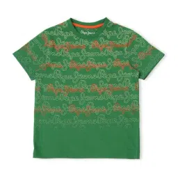 Pepe Jeans Kids Green Cotton Printed T-Shirt-picture-36
