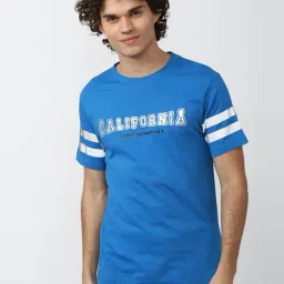 Forever 21 Blue Cotton Regular Fit Printed T-Shirt-picture-17