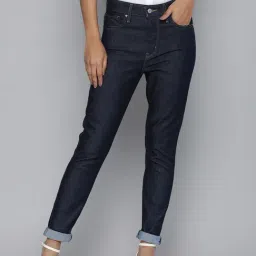Levi's 721 Dark Indigo Skinny Fit High Rise Jeans-image-4