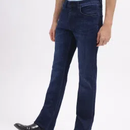 Lindbergh Dark Blue Cotton Bootcut Jeans image 3