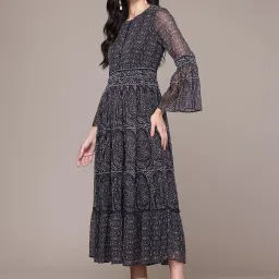 Aarke Ritu Kumar Black Ashfi Long Dress image 3