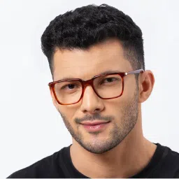 Shisen Fox Matte Black Square Unisex Eye Frame image 3
