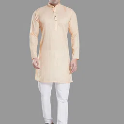 DIVISIVE Men Striped Regular Kurta with Pyjamas-image-57