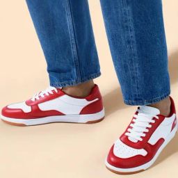 Neemans Men's The Hipsters White & Maroon Casual Sneakers-picture-33