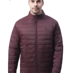 Cantabil Maroon Regular Fit Mock Collar Reversible Jacket-image-96