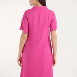 Zink London Pink A-Line Dress image 2