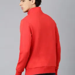 woodland Woods Red Regular Fit High Neck Printed Sweatshirt image 2