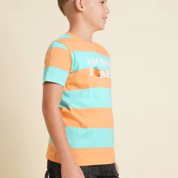 Jack & Jones Junior Boys Pool Blue T-shirts image 3