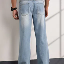 Thomas Scott Blue Loose Fit Solid Jeans image 3