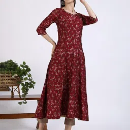 Aurelia Maroon Printed Kurta image 3