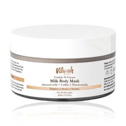 Vilvah Cookie N Cream Milk Body Mask - 200 ml-picture-7