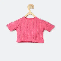 Peter England Kids Pink Printed T Shirt-picture-16