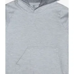 Kiddopanti Kids Grey Textured Full Sleeves Sweatshirt image 3